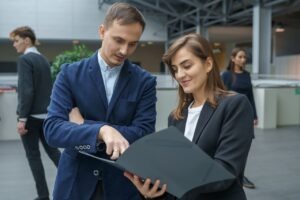 Government IT director reviewing a digital transformation roadmap that includes Faxination cloud fax modernization as a component of public sector document workflow infrastructure
