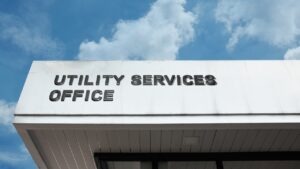 Water utility control room with secure fax document exchange infrastructure for regulatory compliance